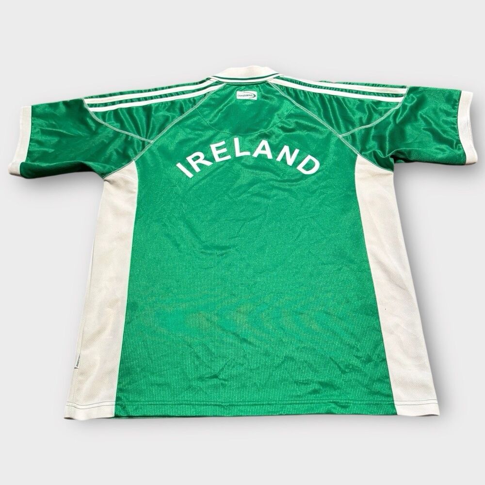 Vintage 1990s Ireland Lansdowne Training Shirt Boys In Green Y2K Grunge Skate 90